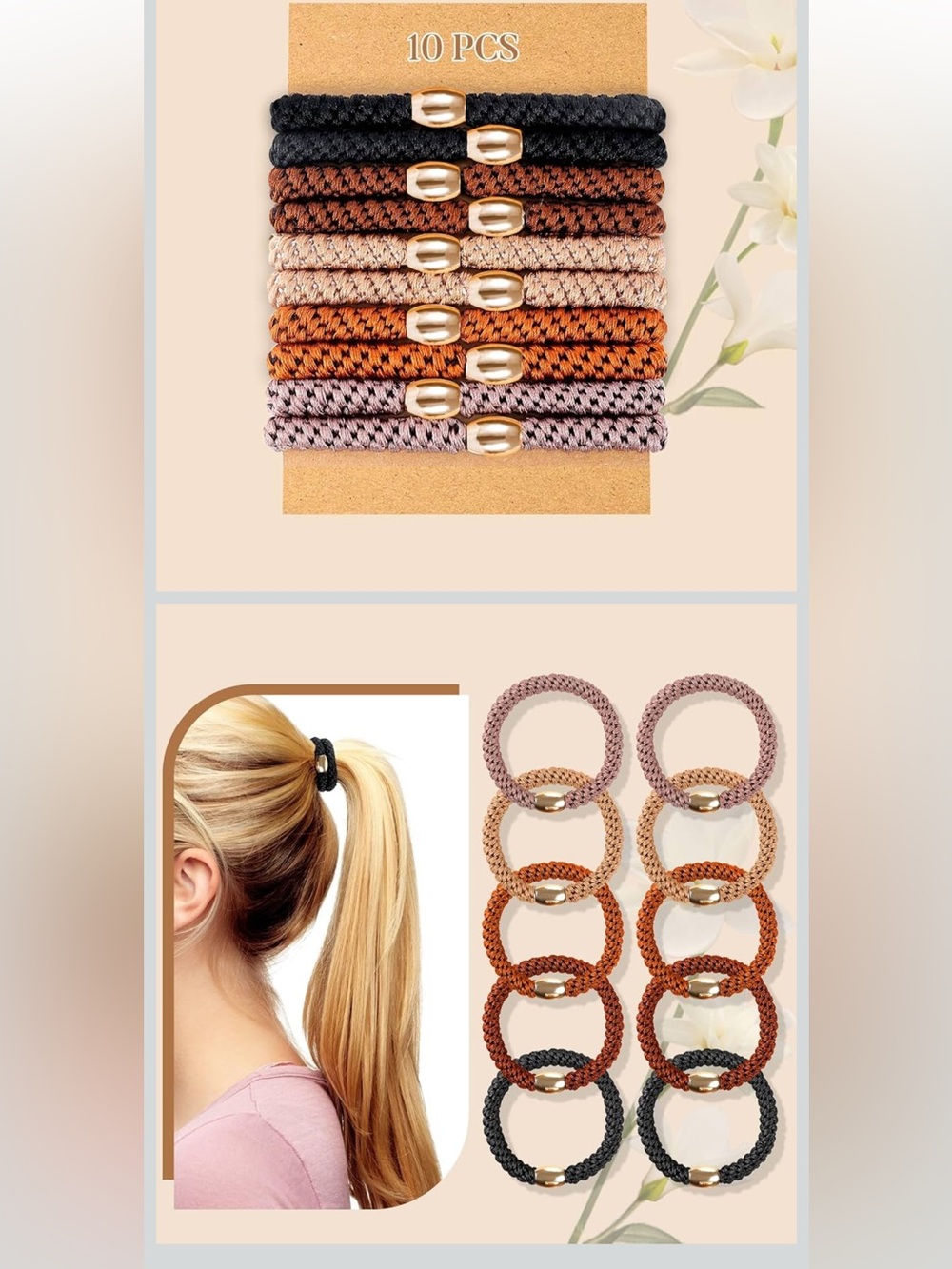 Lot of Hair Ties / Scrunchies- variety pack - Picture 2 of 16